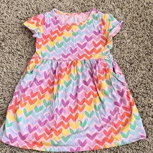 Wonder Nation Colorful Heart Pattern Dress